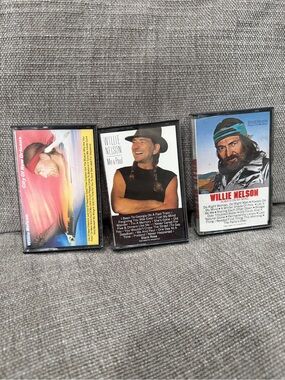 Vintage Willie Nelson Cassette Tape Lot of 3 Country Music Columbia CBS
